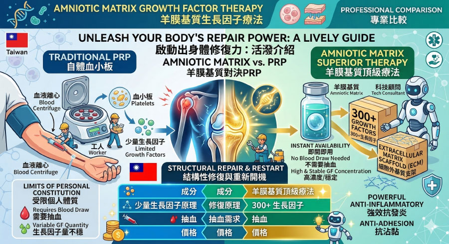 再生醫學新亮點：羊膜基質——身體修復的「超級導航員」！